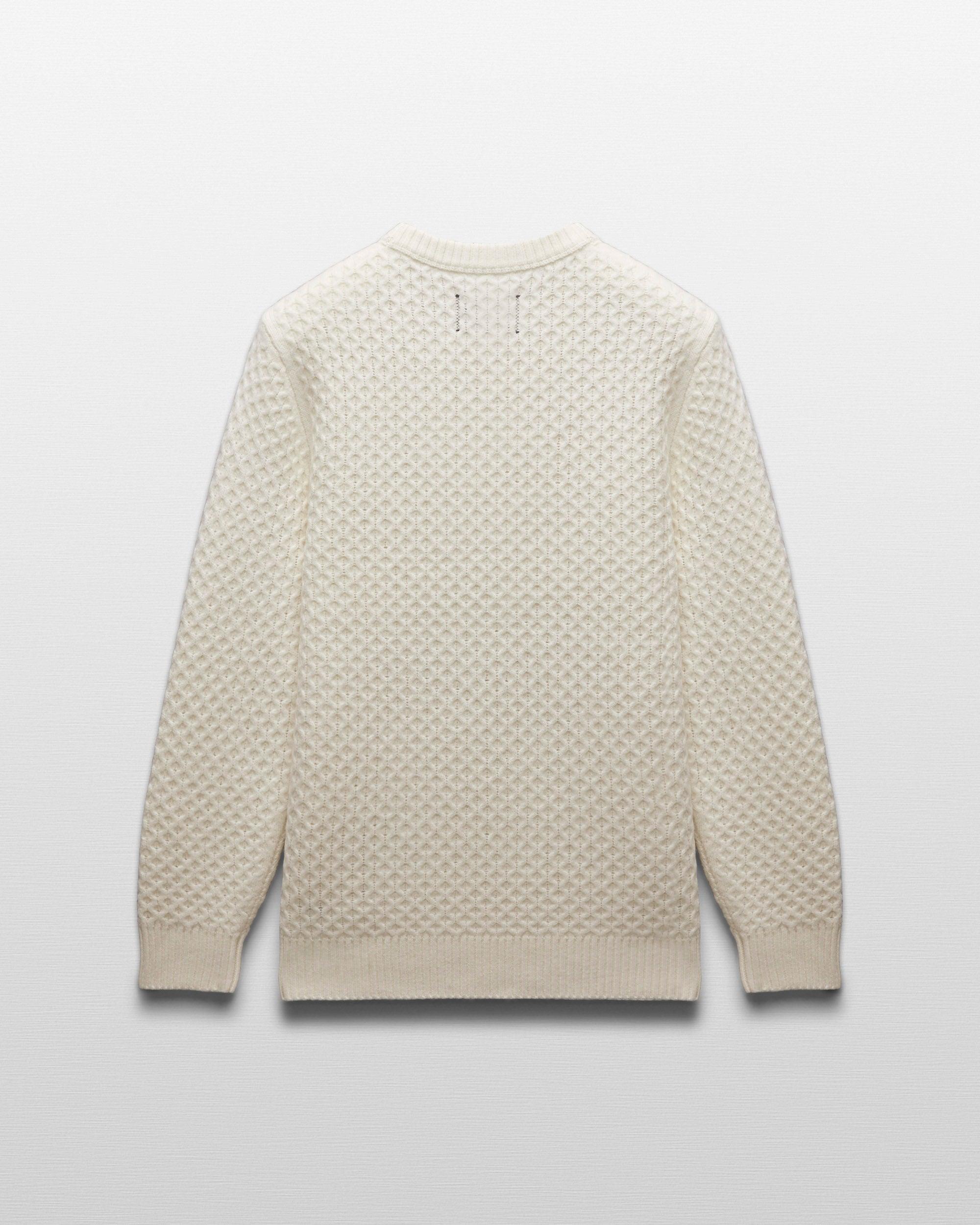 Merino Honeycomb Crewneck Male Product Image