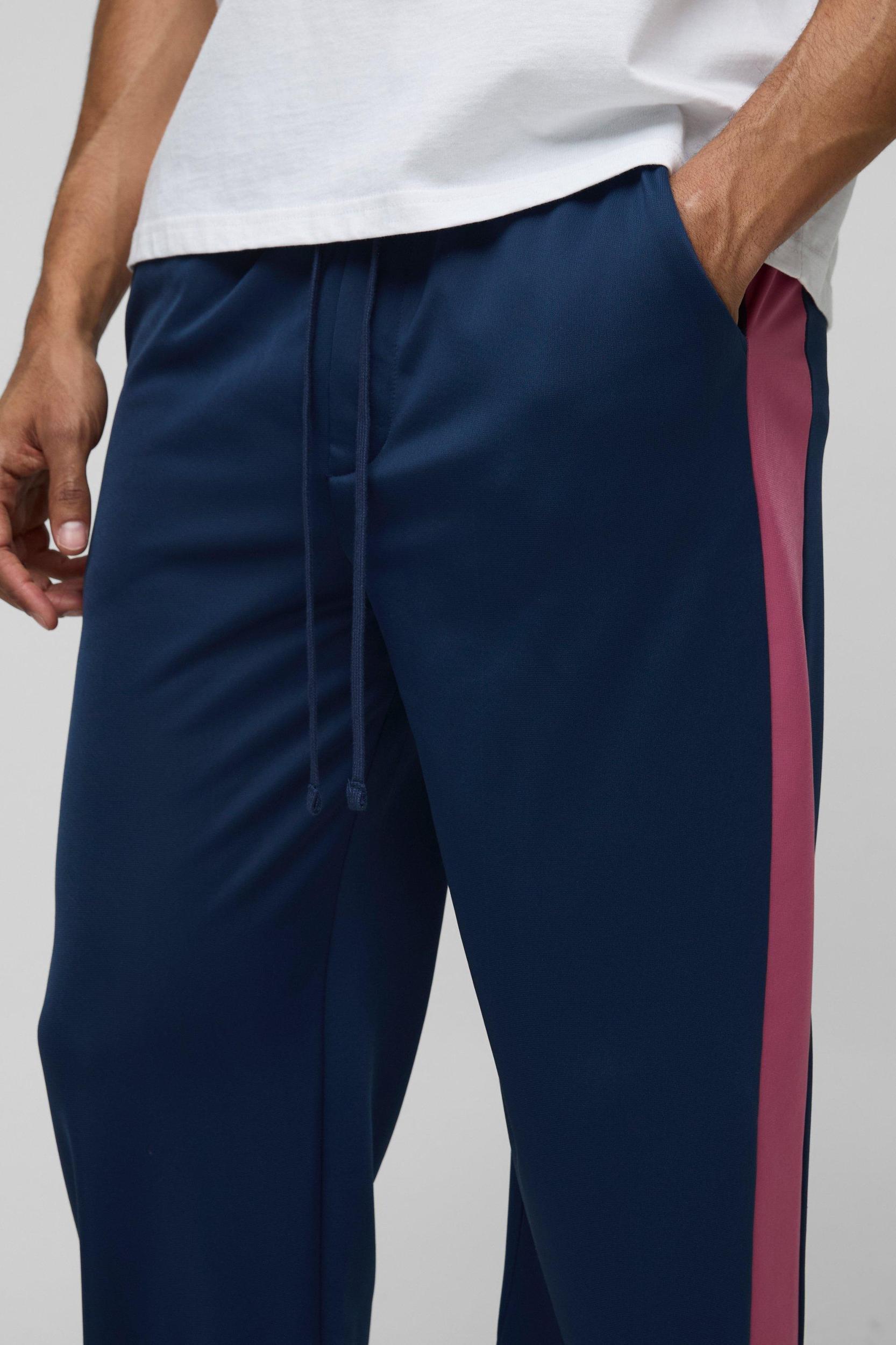Elasticated Waist Relaxed Fit Side Panel Track Pants | boohooMAN USA Product Image