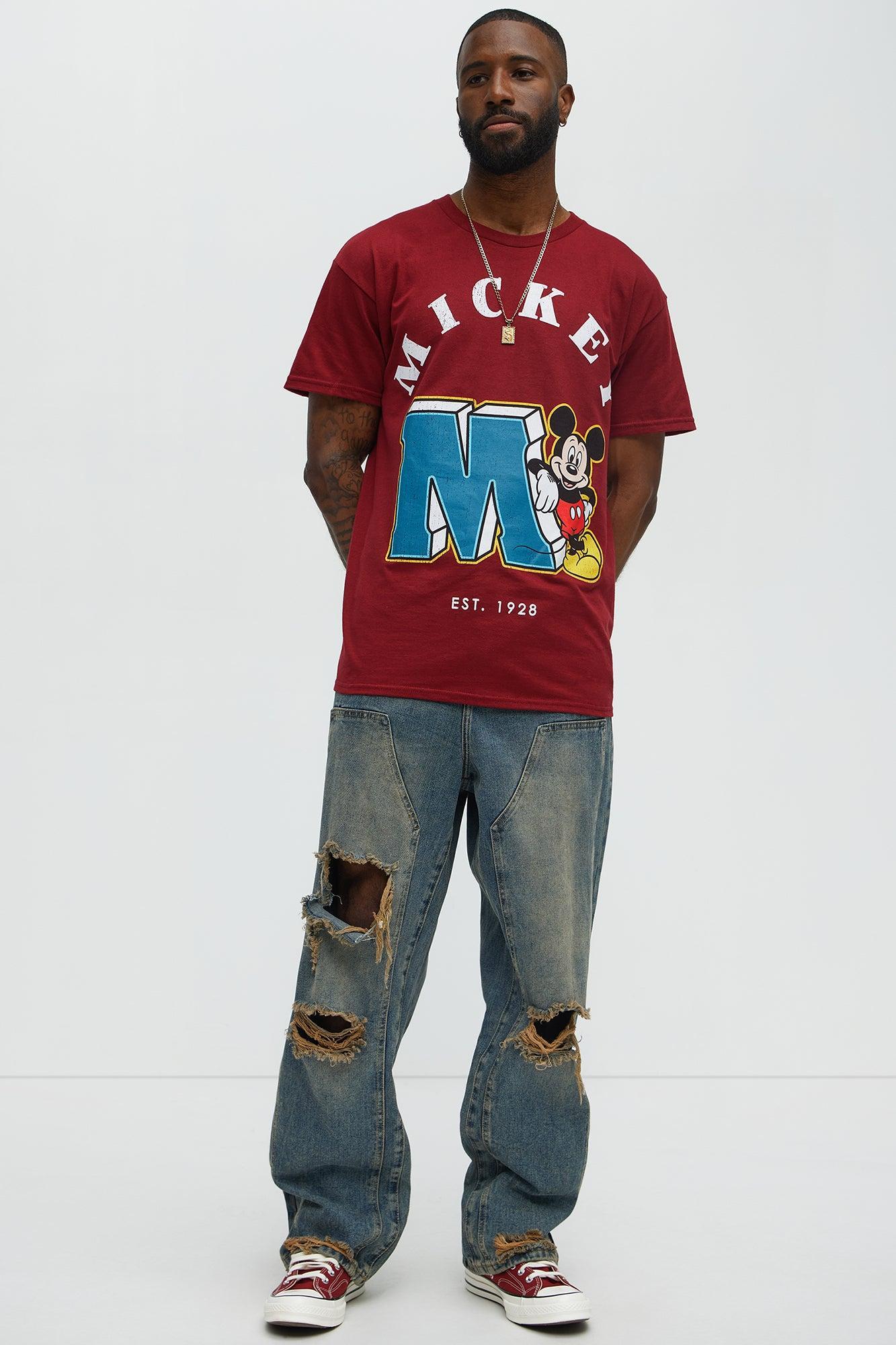 Disney Mickey Est. 1928 Short Sleeve Tee - Red Product Image
