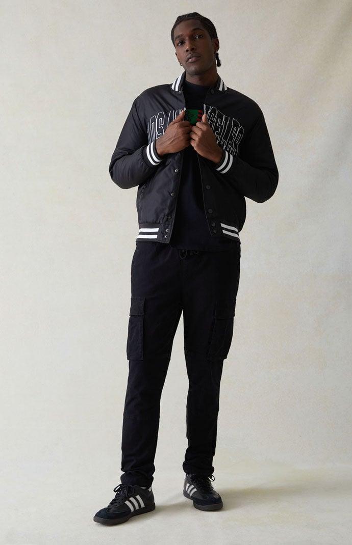 Pacsun slim leg cargo pants in black Product Image