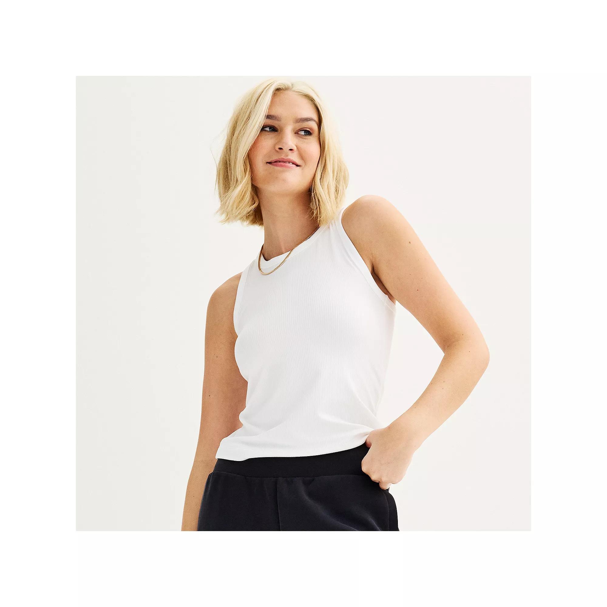 Women's FLX Balance Core Tank Top, Size: XL, Modern White Product Image