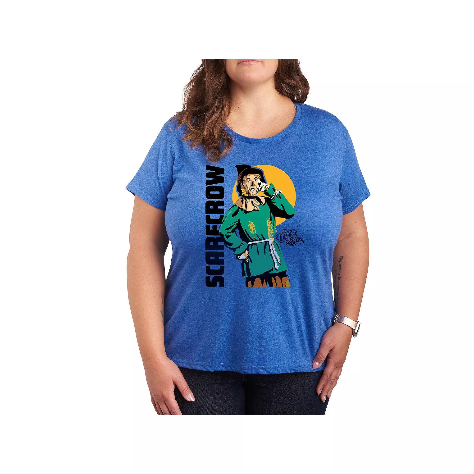 Plus Size SpongeBob Squarepants Love Heart Graphic Tee, Womens Grey Royal Blue Product Image