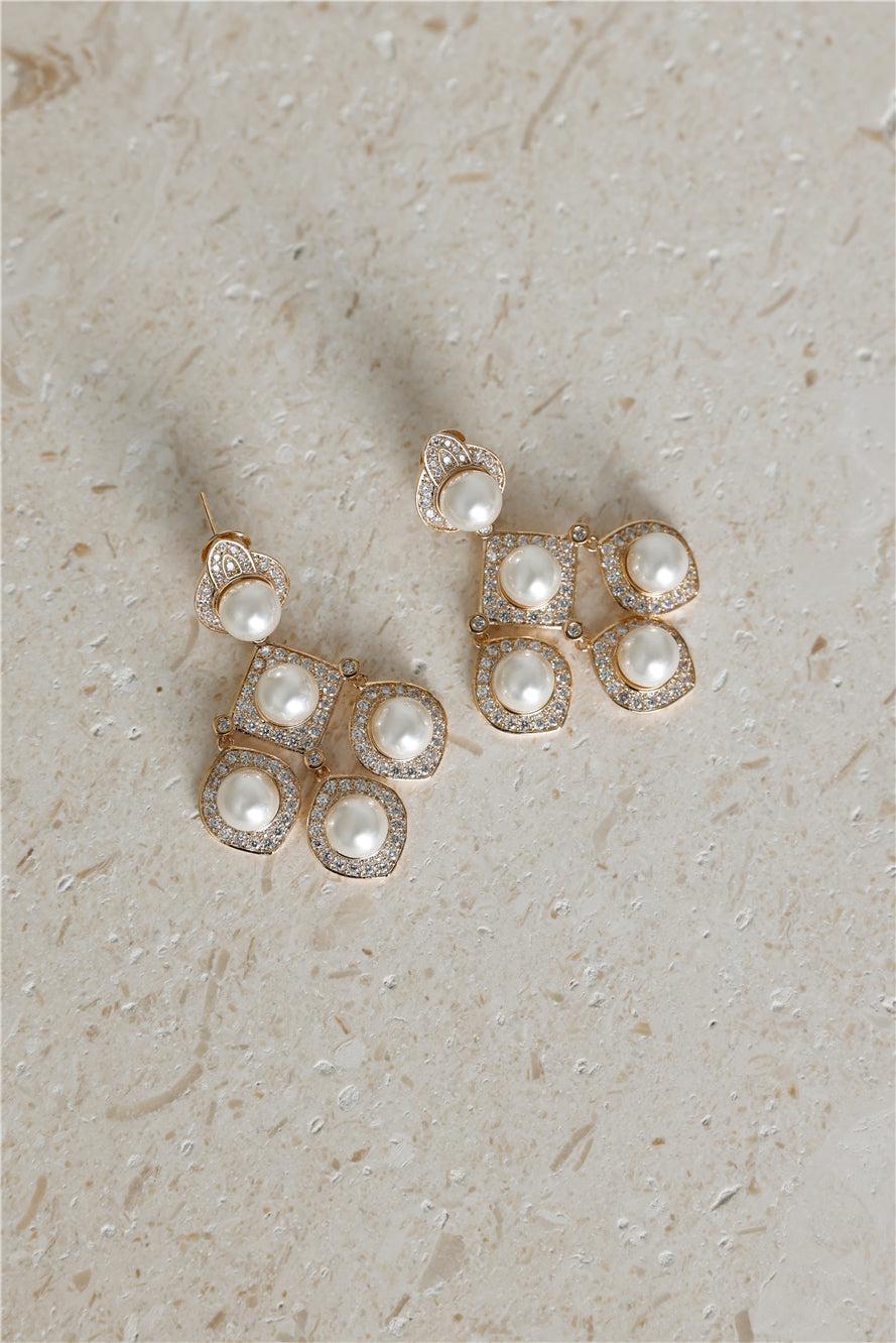 18k Gold Plated Back In The Day Earrings Gold Product Image