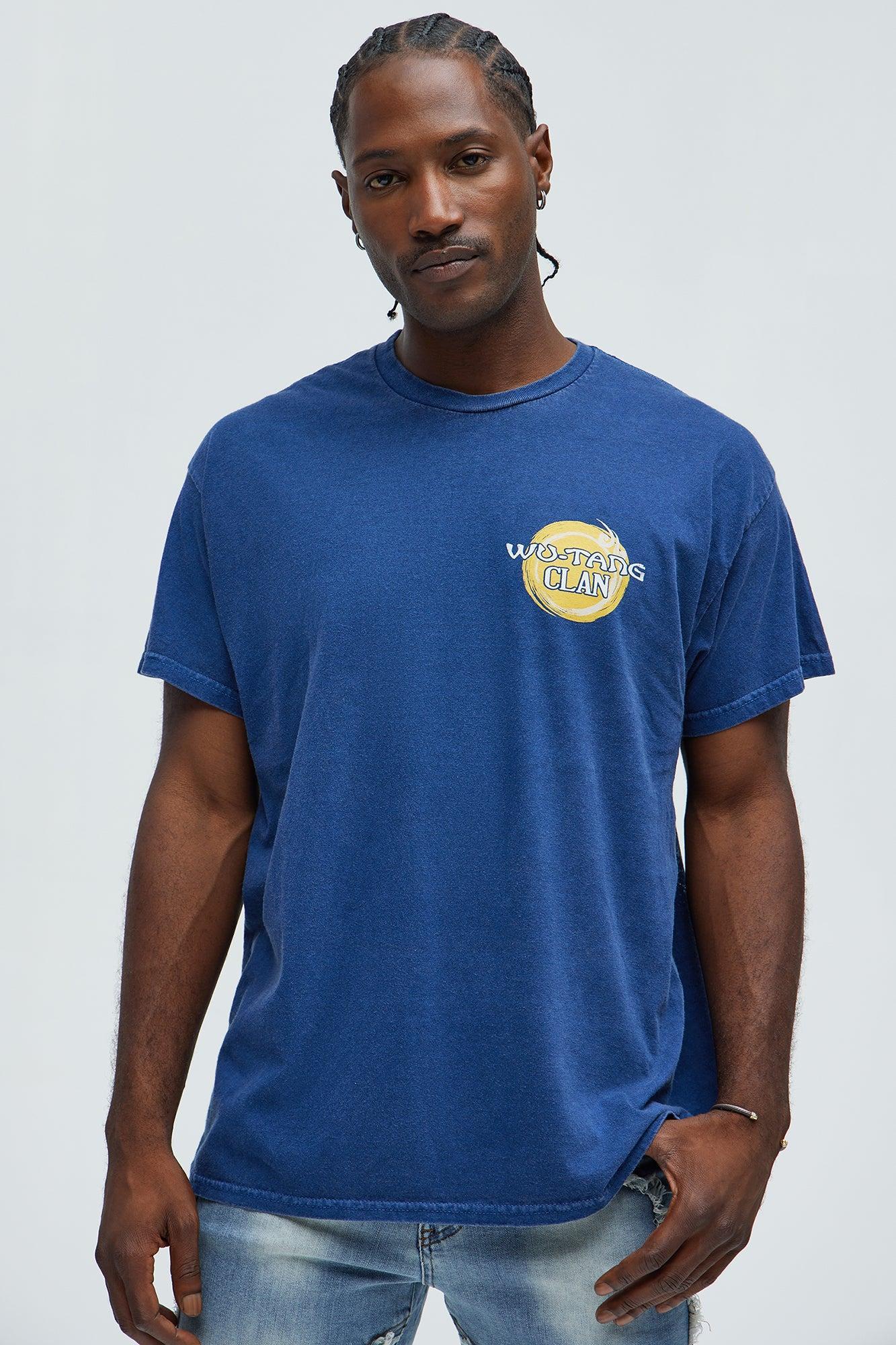 Wu Tang Clan Shaolin Style Oversized Short Sleeve Tee - Navy Product Image