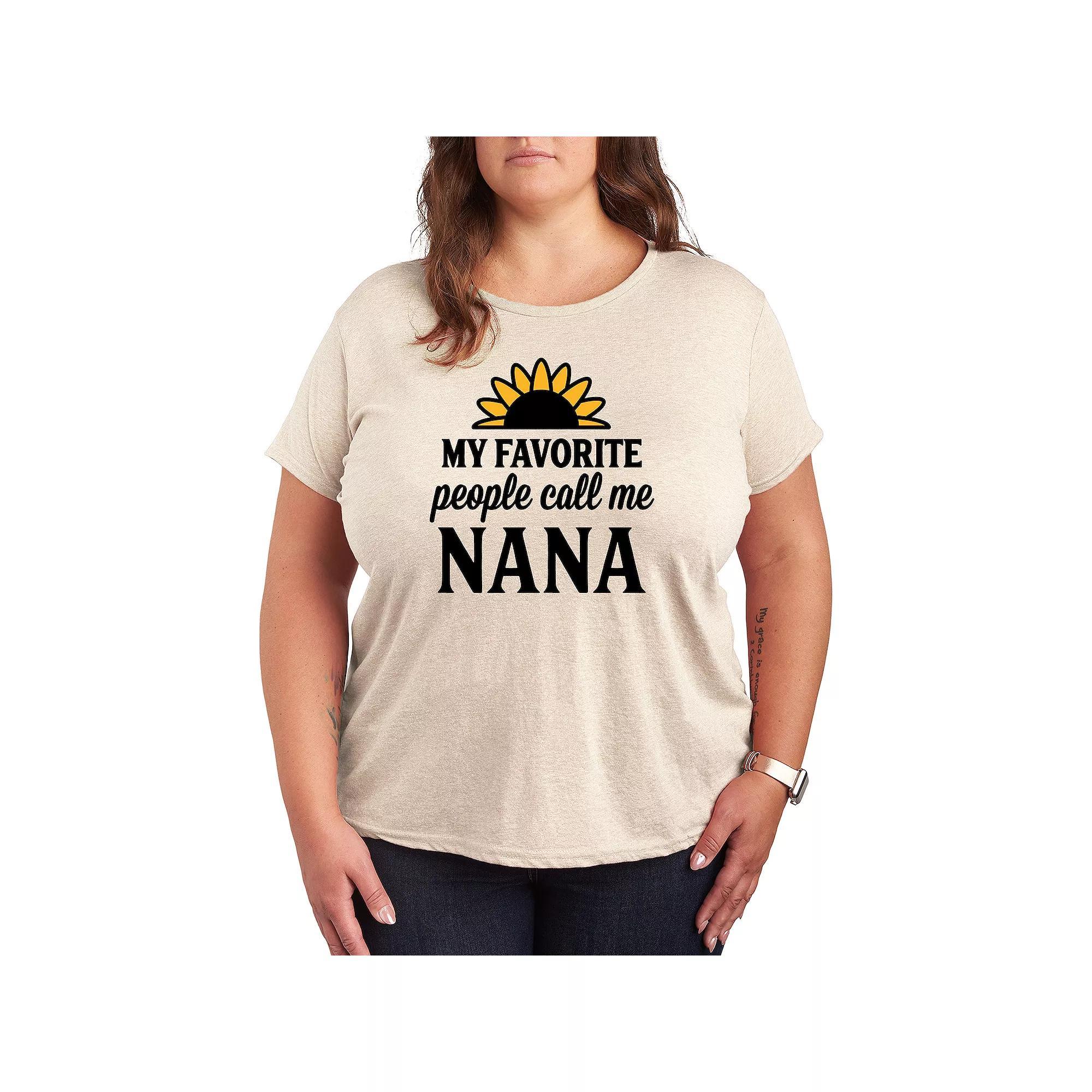 Plus Favorite People Nana Graphic Tee, Womens Product Image