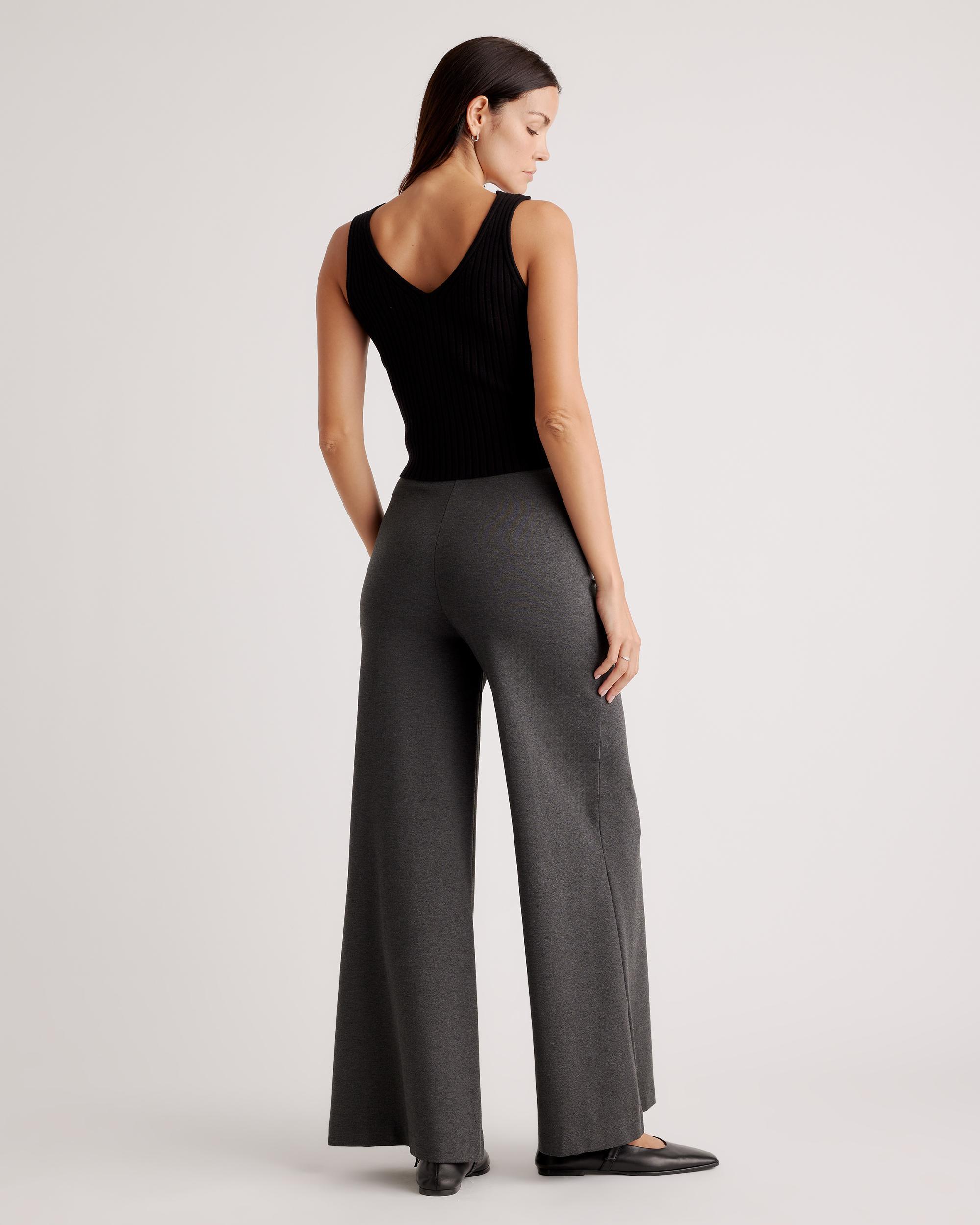 Quince | Women's Ultra-Stretch Ponte Super Wide Leg Pants Size XS, Rayon Product Image