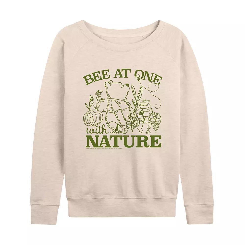 Disneys Winnie The Pooh Womens Nature French Terry Long Sleeve Tee Brown Product Image