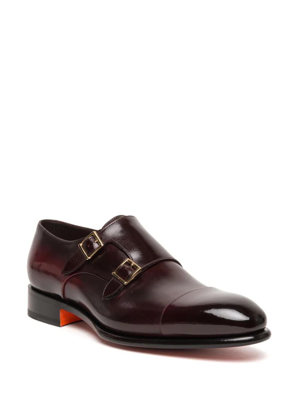 leather monk shoes Product Image