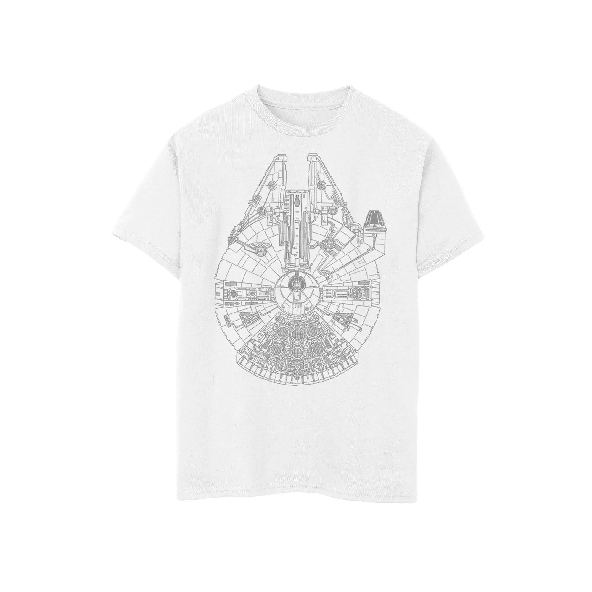 Boys 8-20 Star Wars Millennium Falcon Graphic Tee, Boys Product Image