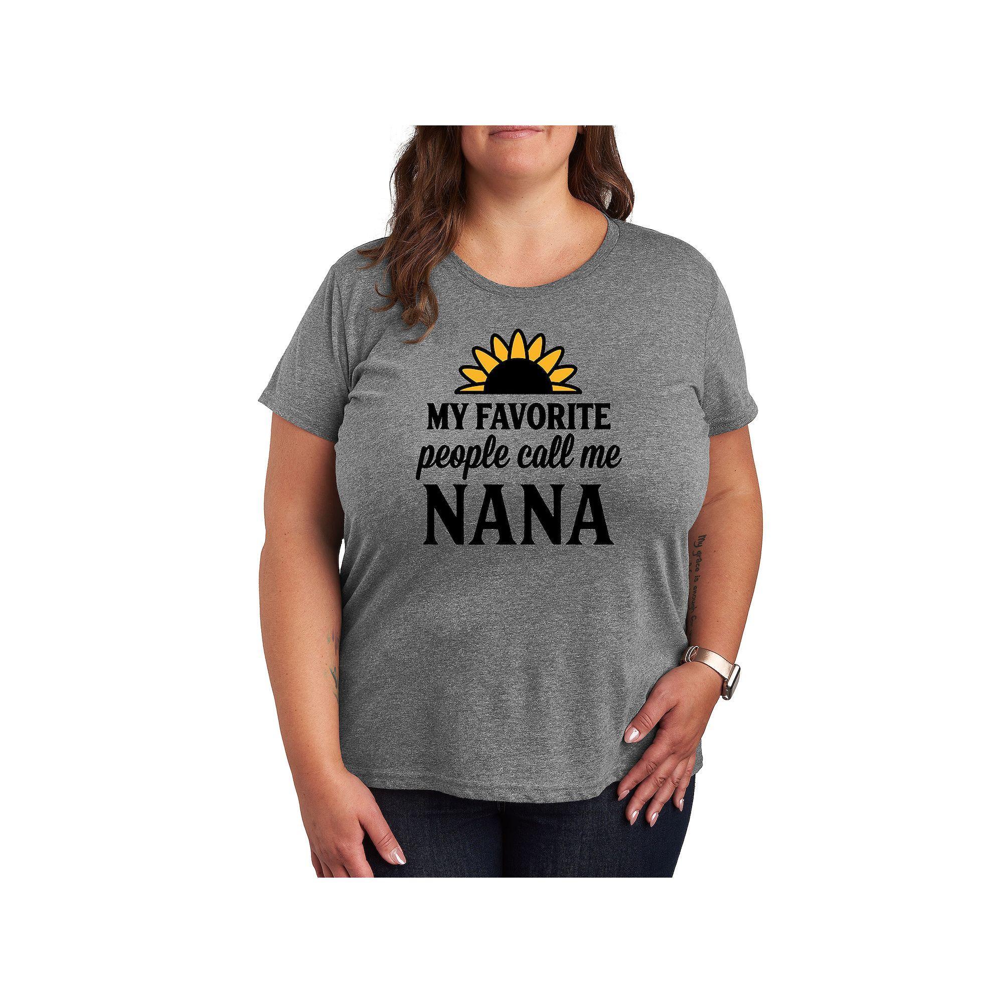 Plus Favorite People Nana Graphic Tee, Womens Product Image