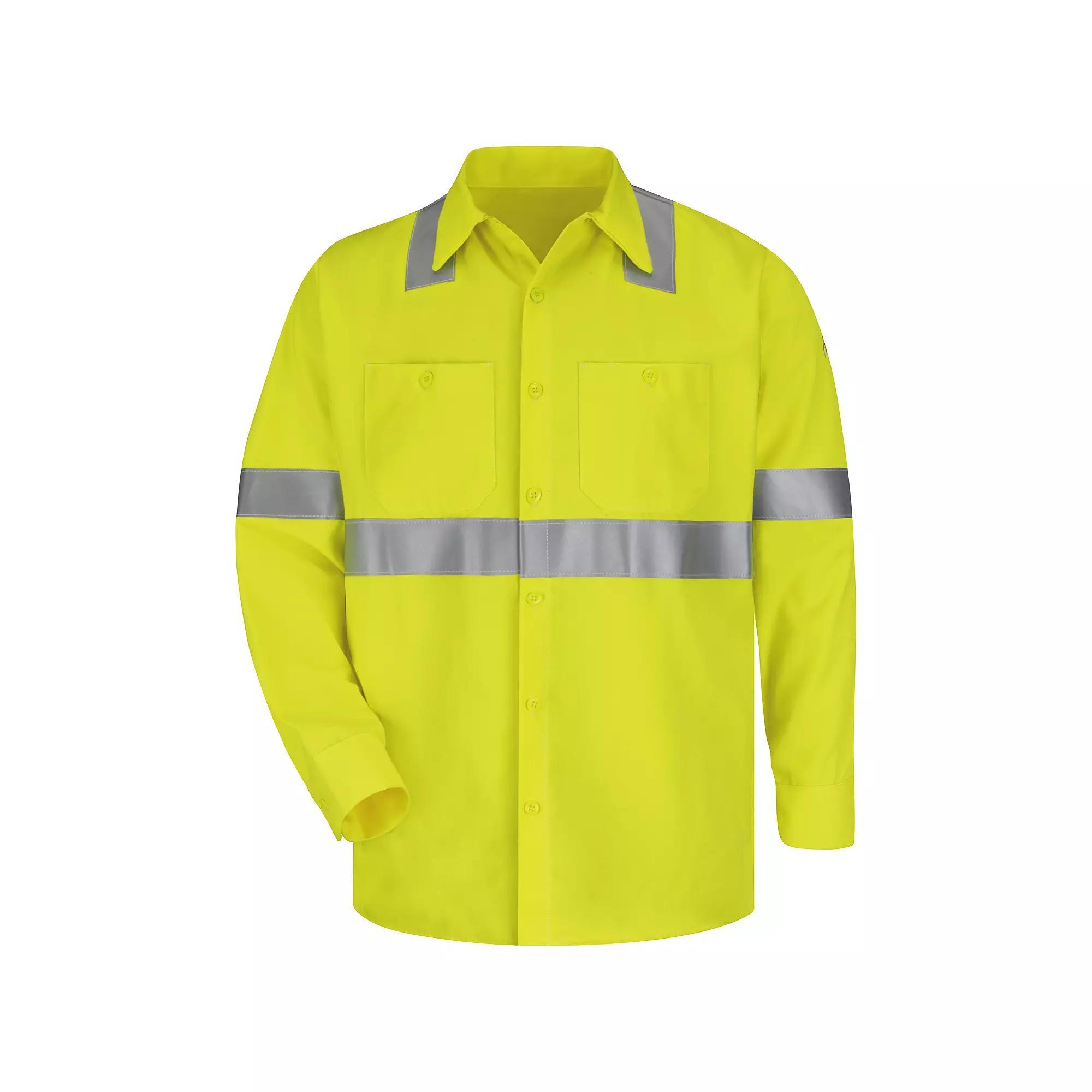 Men's Bulwark FR CoolTouch 2 Hi-Visibility Work Shirt, Size: XXL, Multi Product Image
