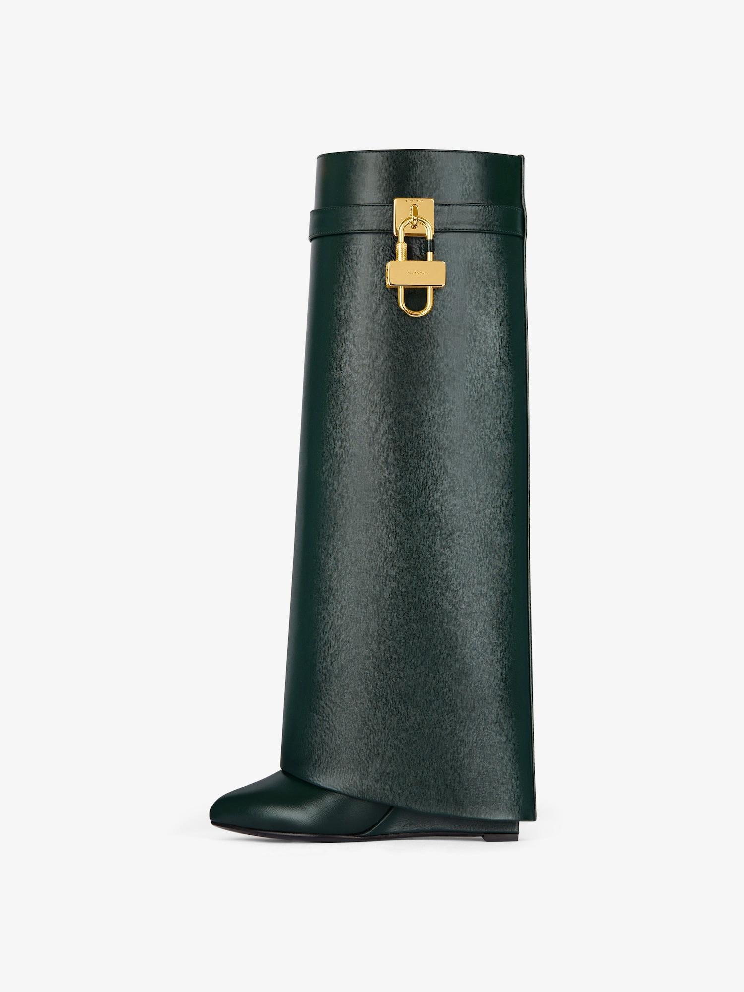 Shark Lock boots in leather Product Image