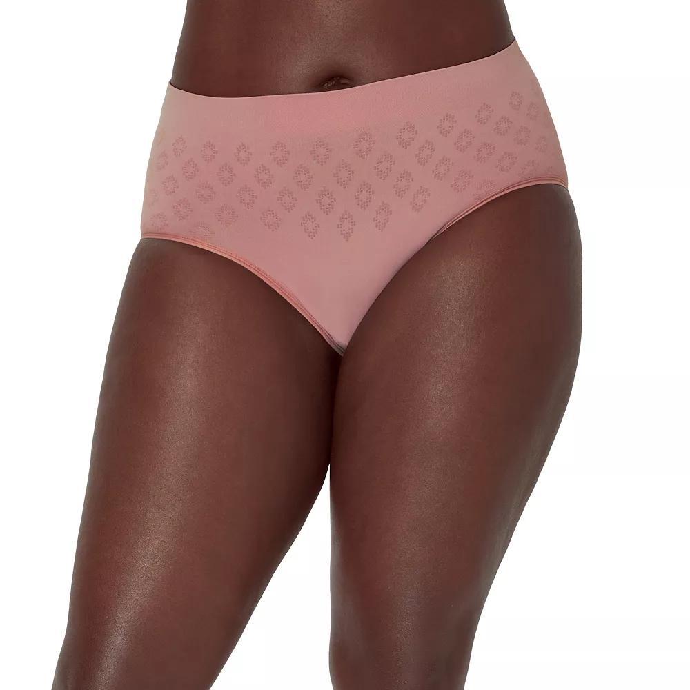 Women's Bali® Light Leak & Period Protection Brief Underwear DFSLB1, Size: Medium, Smokey Purple Mauve Product Image