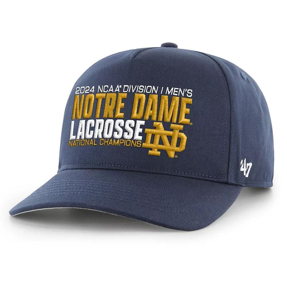 Men's '47 Navy Notre Dame Fighting Irish 2024 NCAA Men's Lacrosse National Champions Hitch Adjustable Hat, Blue Product Image