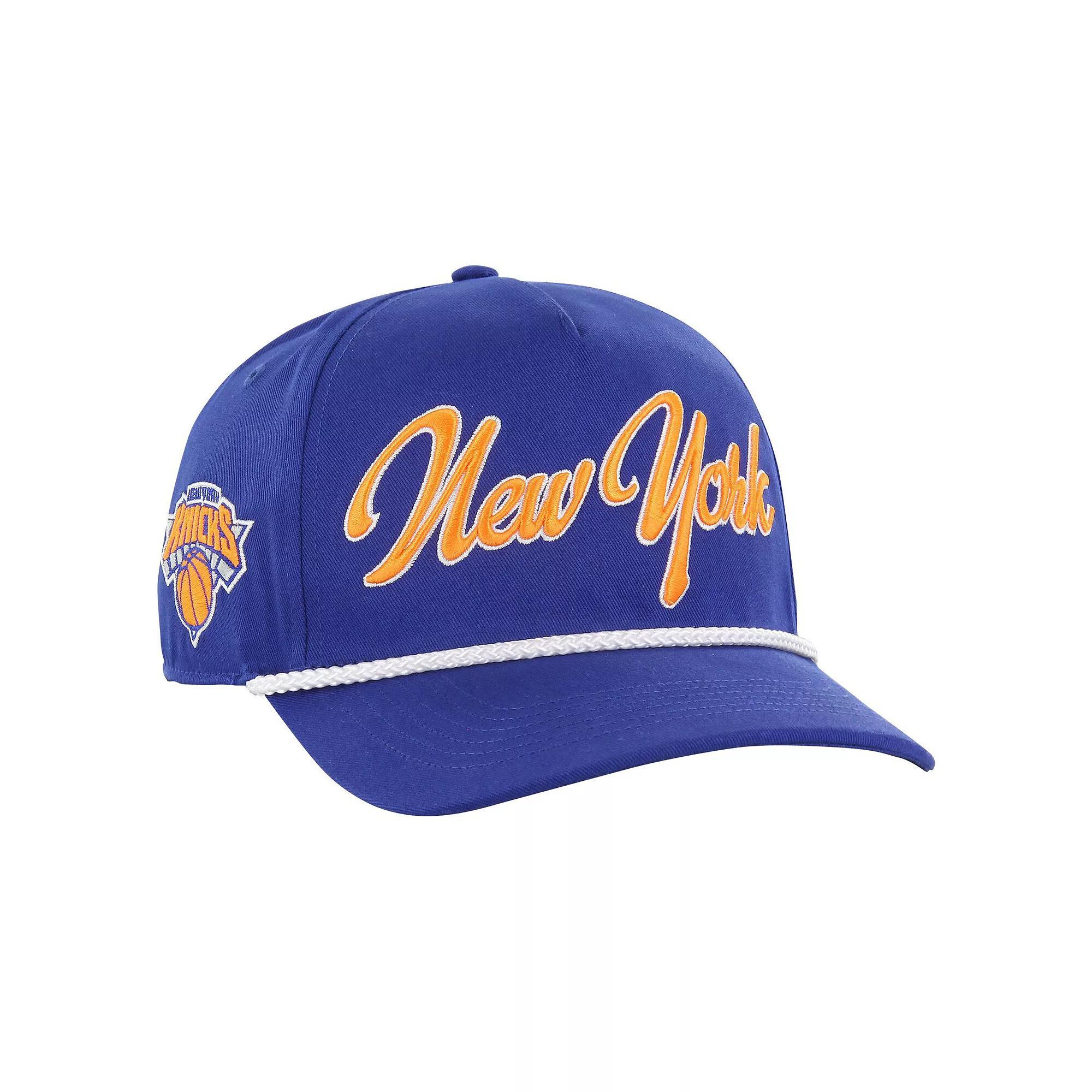 Mens 47 New York Knicks Overhand Logo Hitch Adjustable Hat Product Image