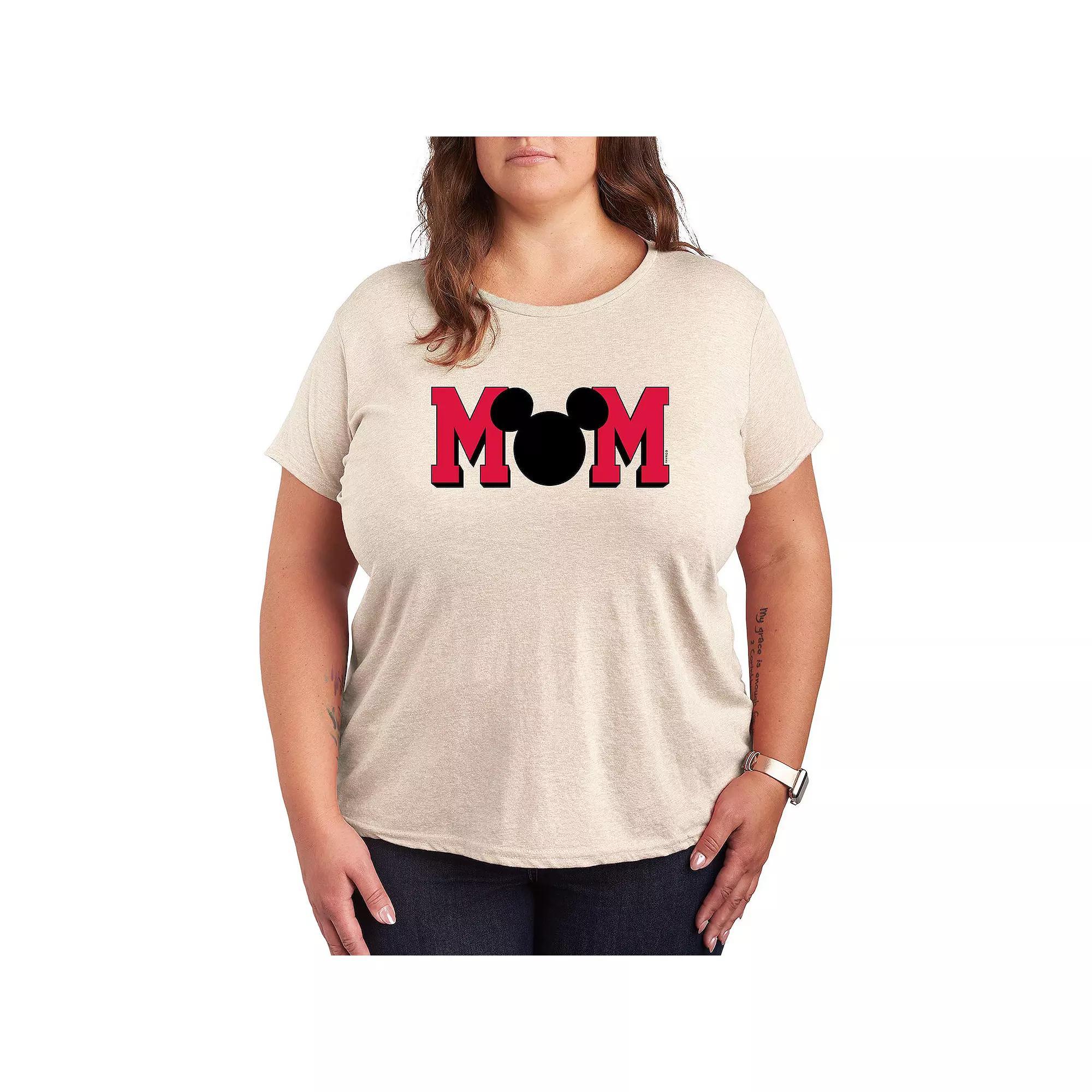 Disneys Mickey Mouse Plus Mom Graphic Tee, Womens Product Image