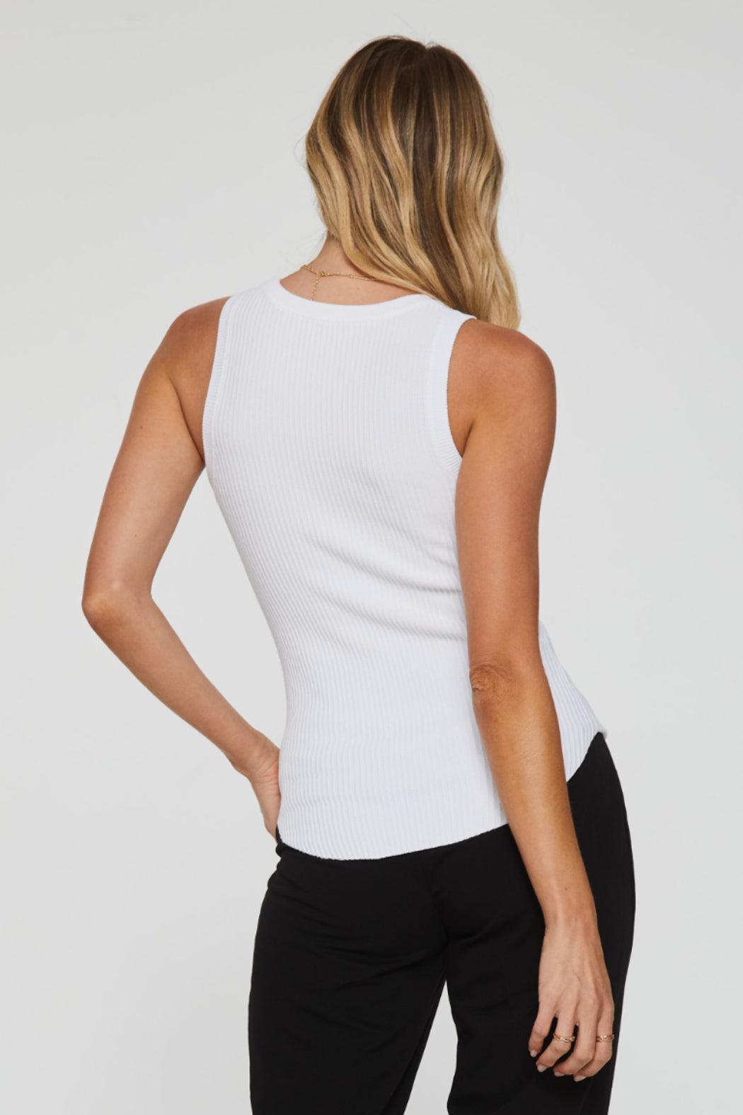 Cora High Neck Ribbed Tank Product Image