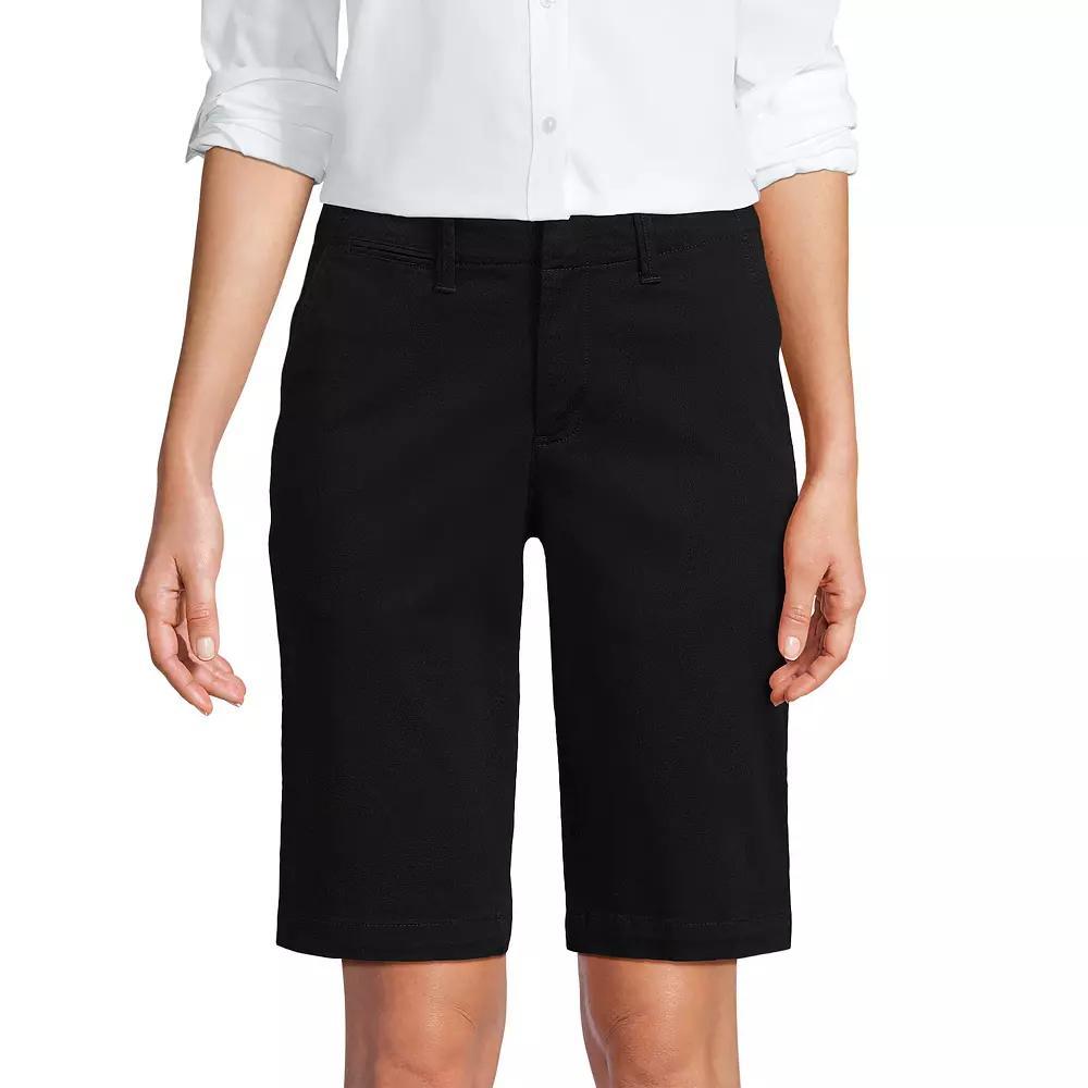Women's Lands' End 12-in. Classic Bermuda Chino Shorts, Size: 16, Deep  Blue Product Image