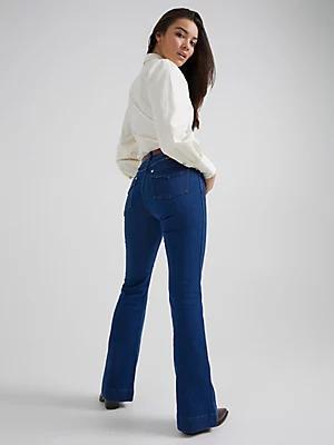 Wrangler® x Yellow Rose by Kendra Scott High Rise Trouser | Women's JEANS | Wrangler® Product Image
