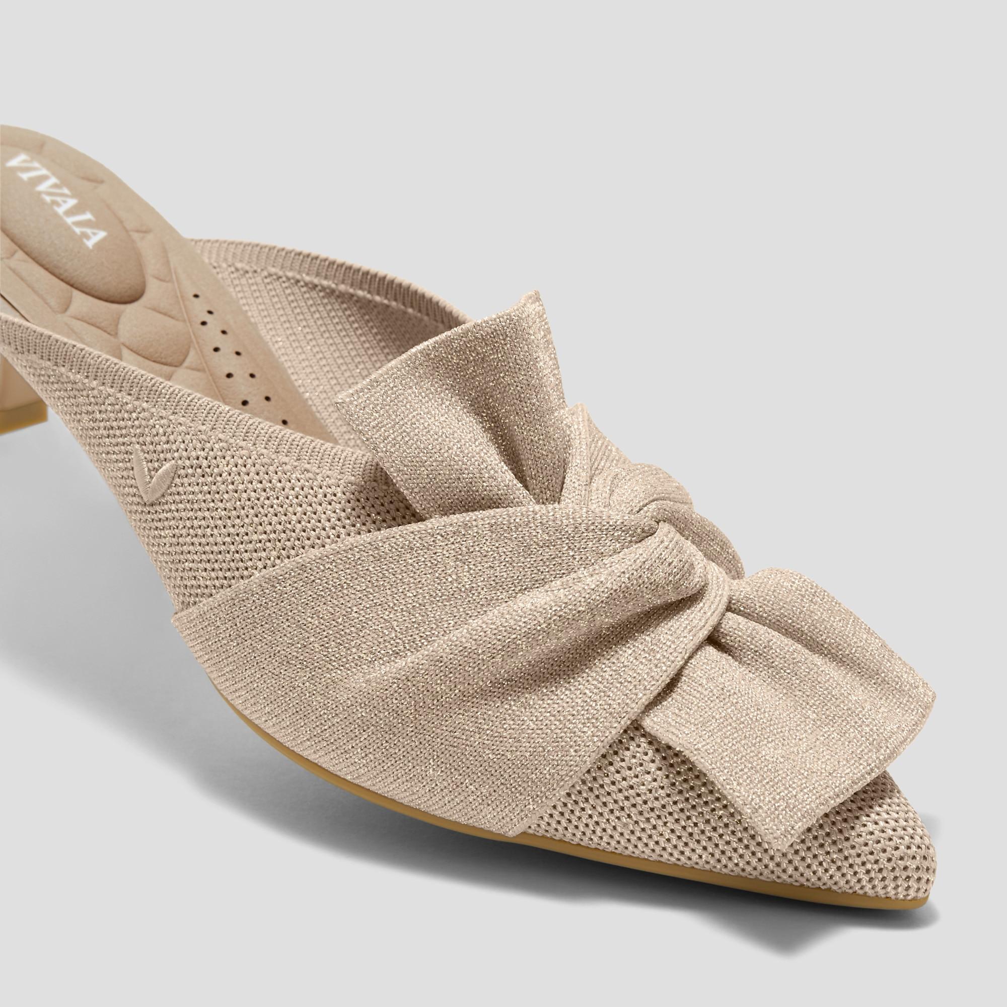 Pointed-Toe Bow Sandals (Samira) Product Image