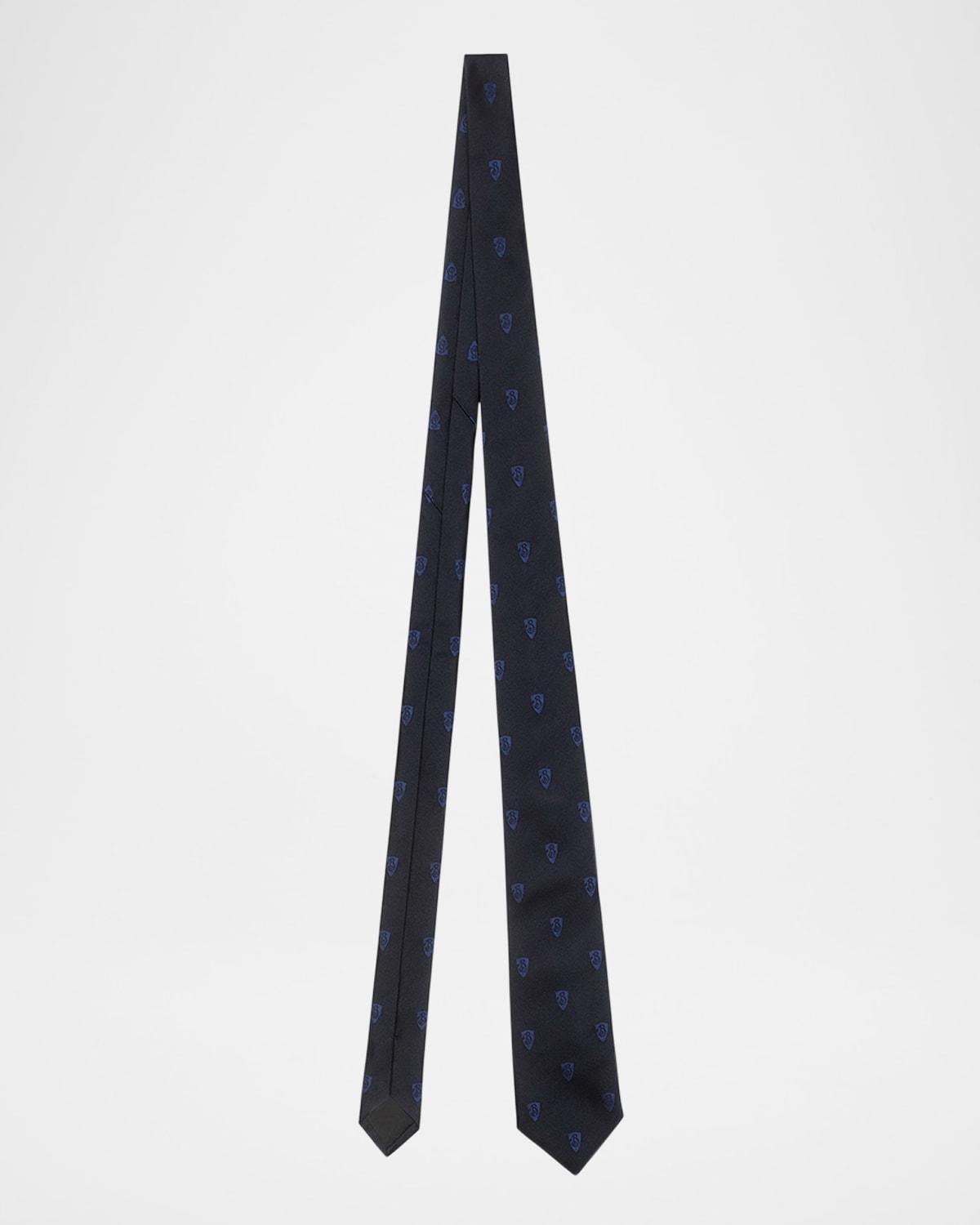 Mens B Shield Silk Tie, 7cm Product Image