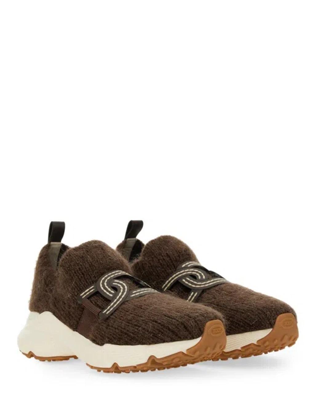 TOD'S Sneaker With Logo In Brown Product Image