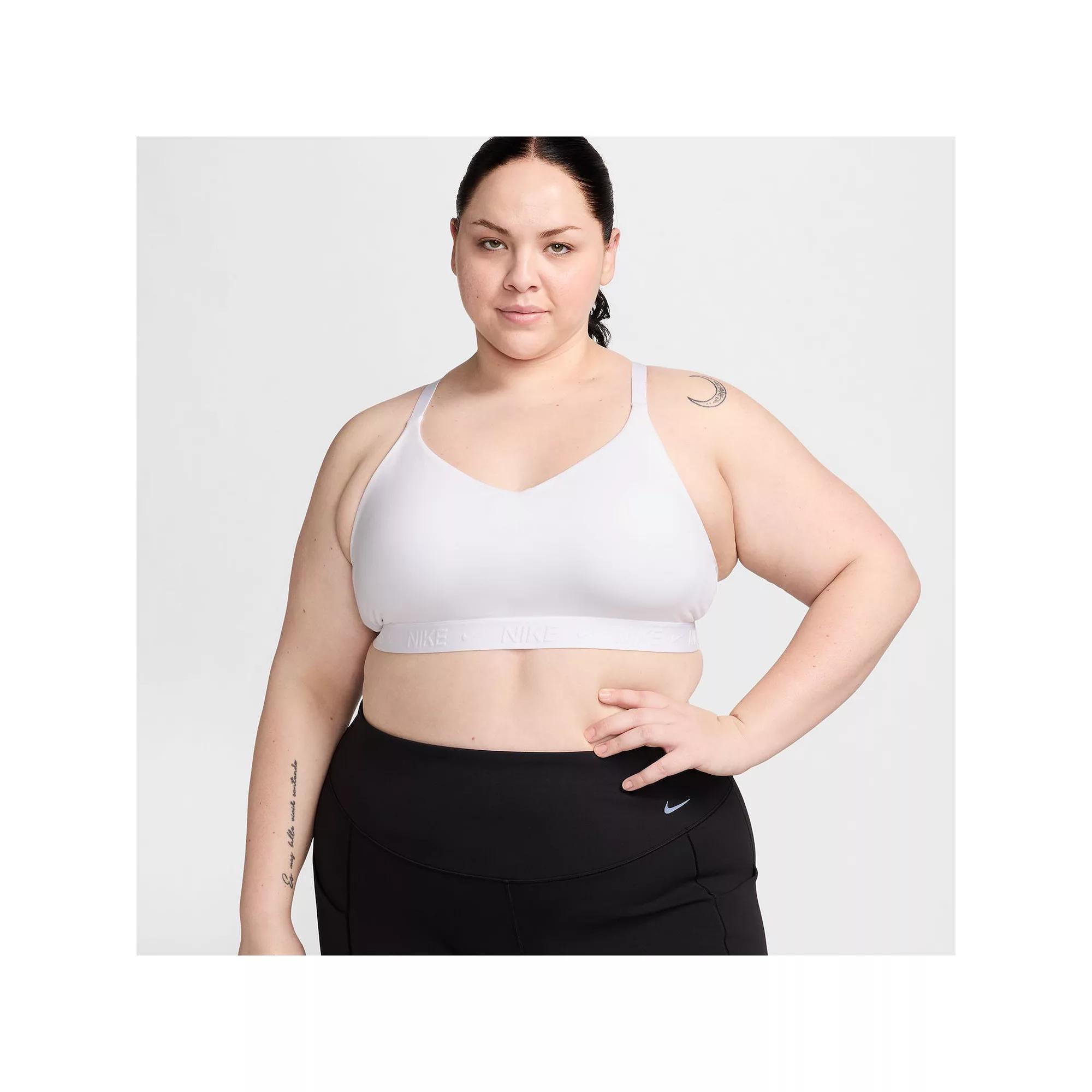 Plus Size Nike Indy Light Support Padded Sports Bra, Women's, Size: 1XL, White Product Image