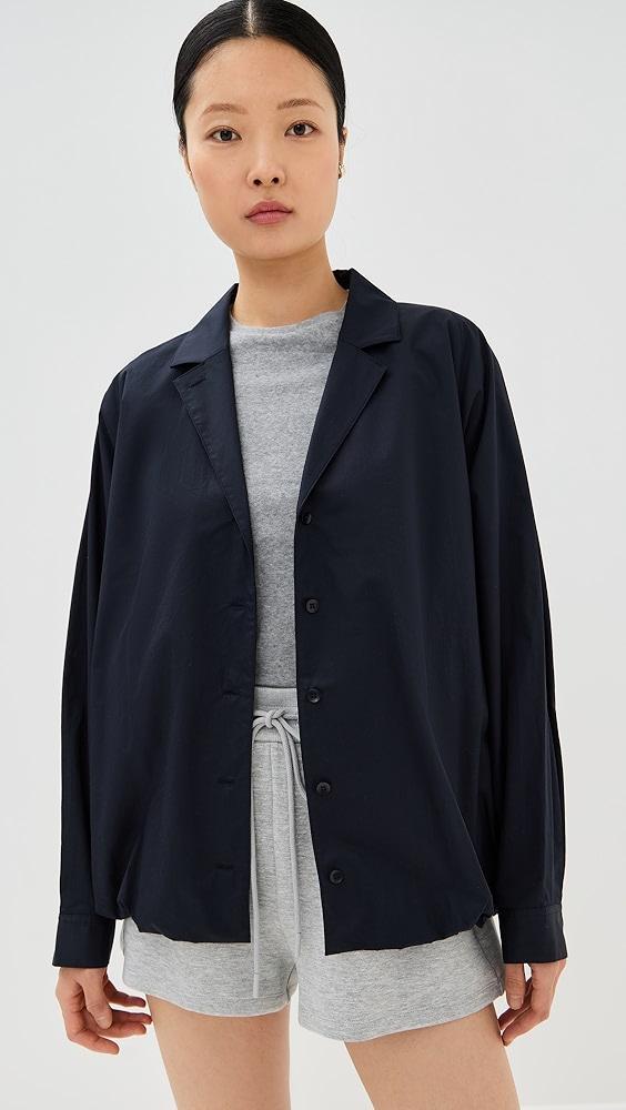 Tibi Eco Poplin Bubble Hem Shirt Jacket | Shopbop Product Image