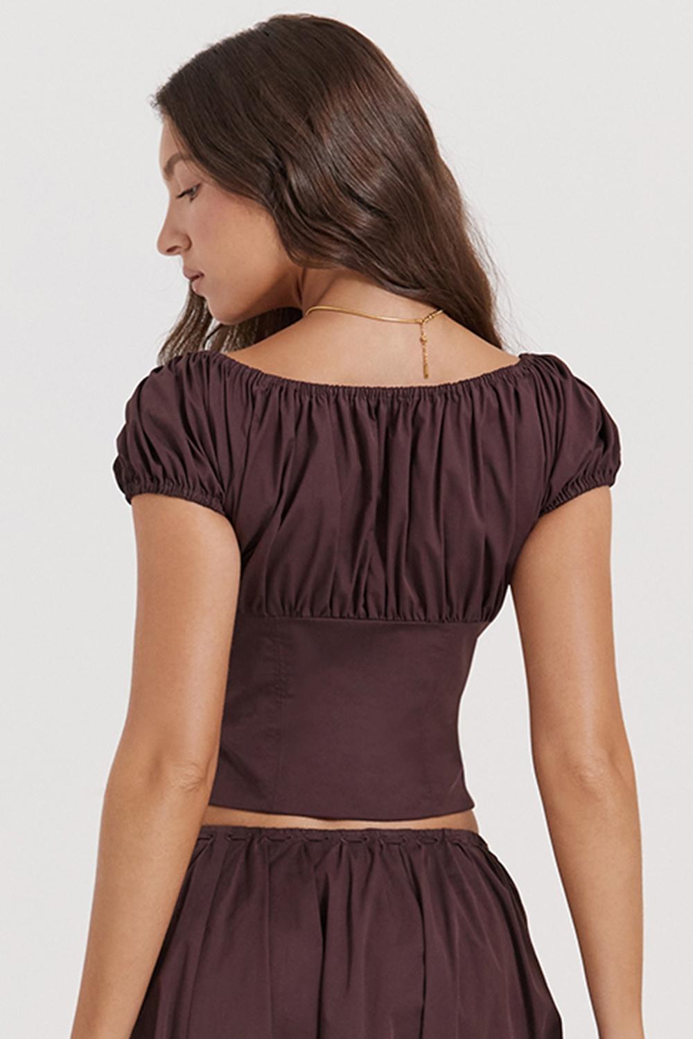 Marcia  olive ruffle mini dress Product Image