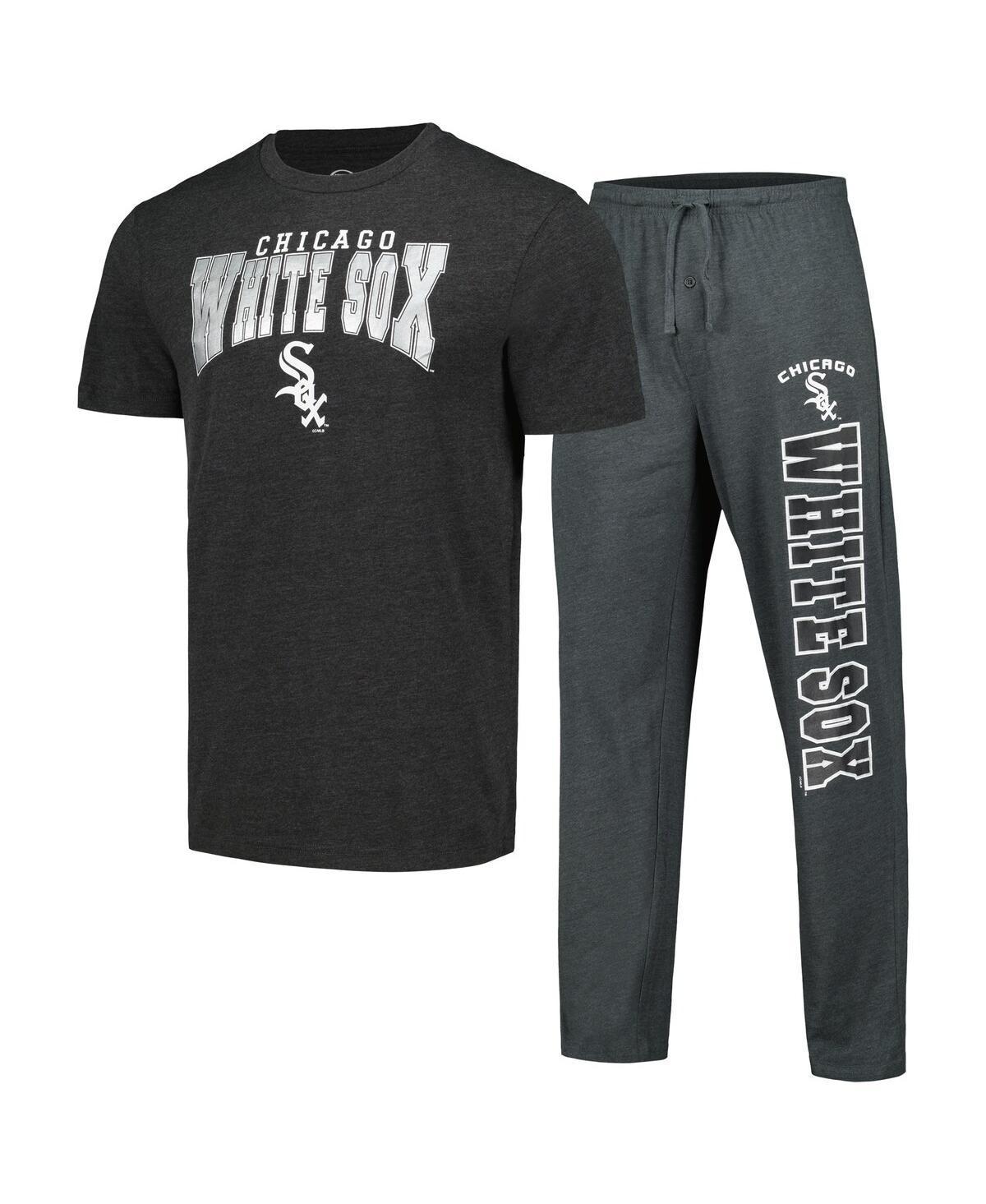 Mens Concepts Sport Charcoal/Black Chicago White Sox Meter T-Shirt & Pants Sleep Set Product Image