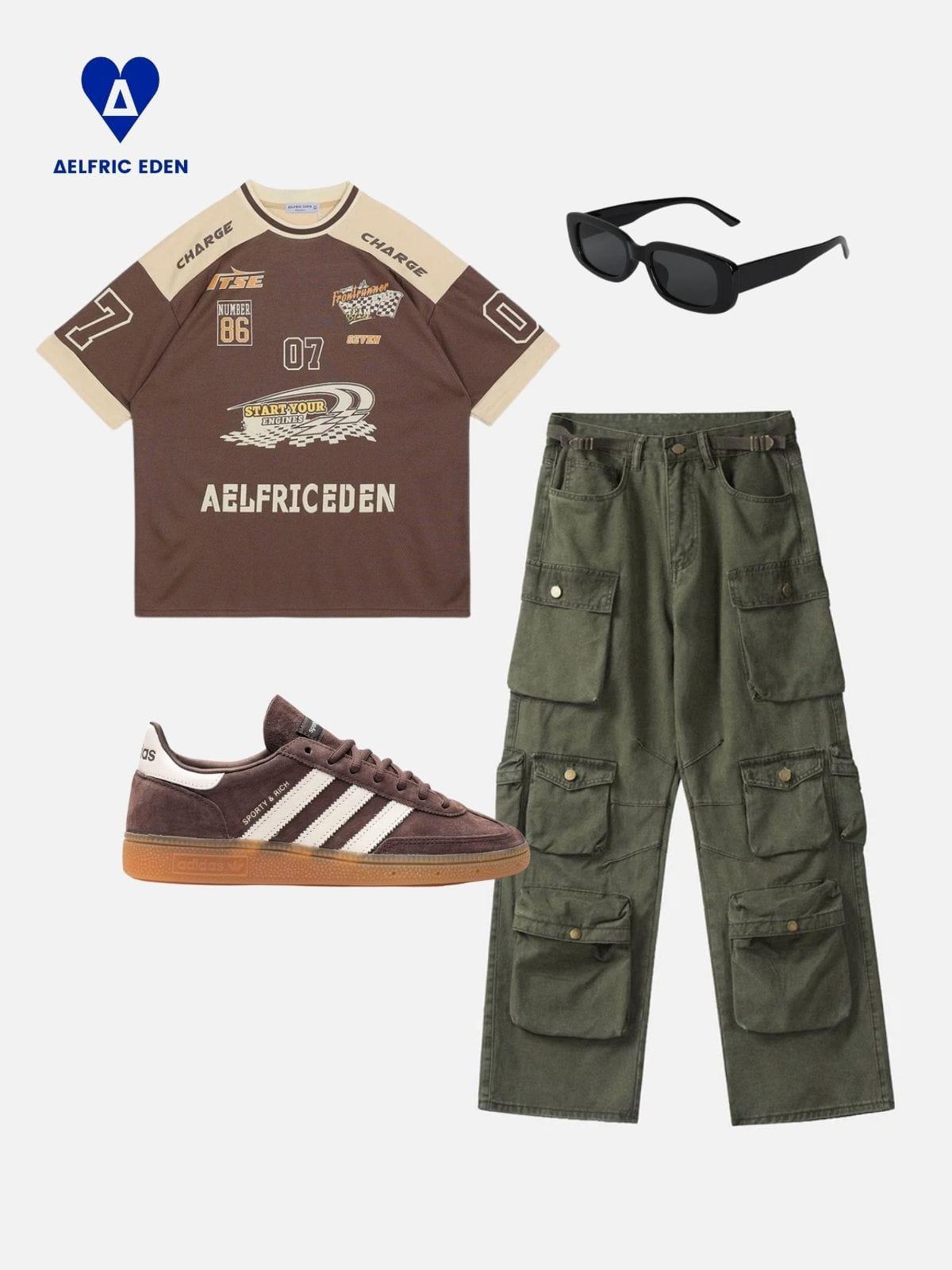 Aelfric Eden Vintage Multi-pocket Cargo Pants Product Image