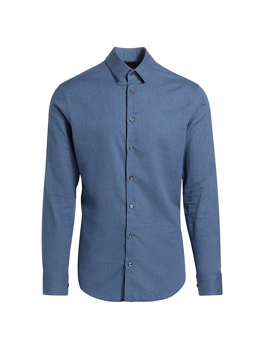 Mens Tonal Chevron Sport Shirt Product Image