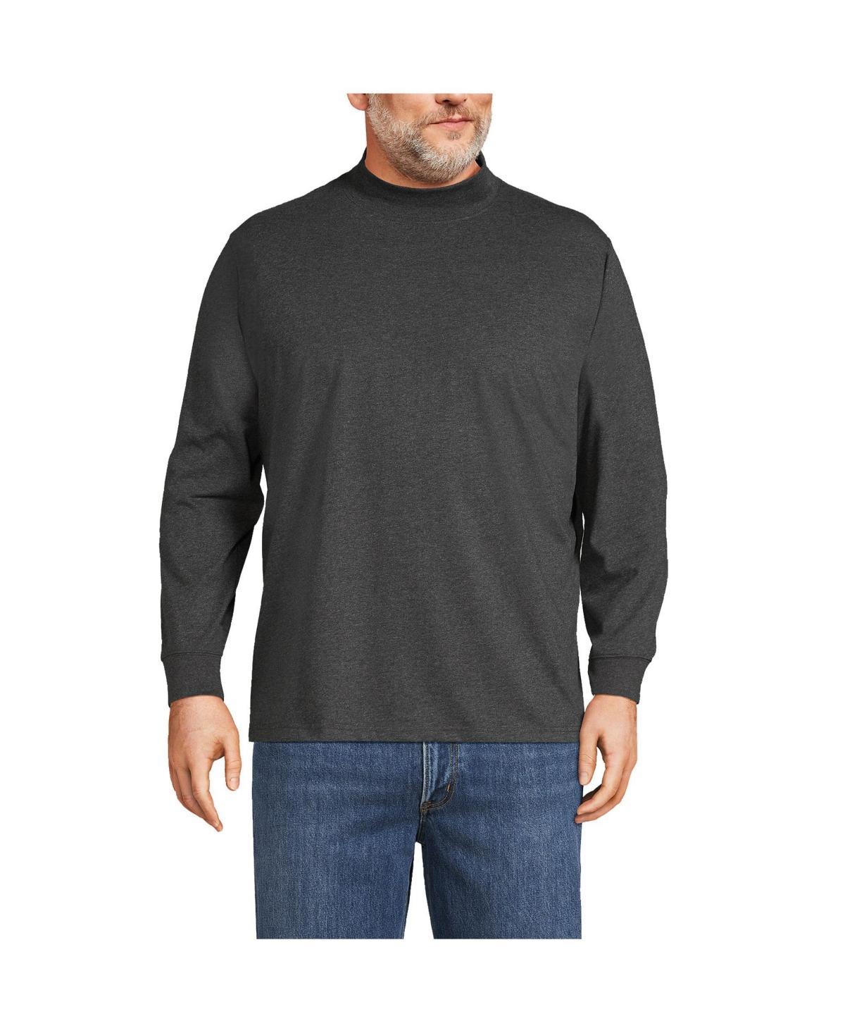 Big & Tall Lands' End Super-T Classic-Fit Mock Turtleneck, Men's, Size: 4XB, White Product Image