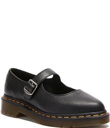 Dr. Martens Womens Elphie Virginia Leather Platform Mary Jane Flats Product Image