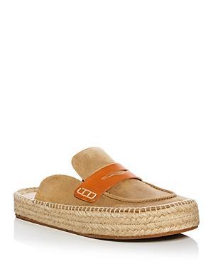 Mens Suede Espadrille Loafers Product Image