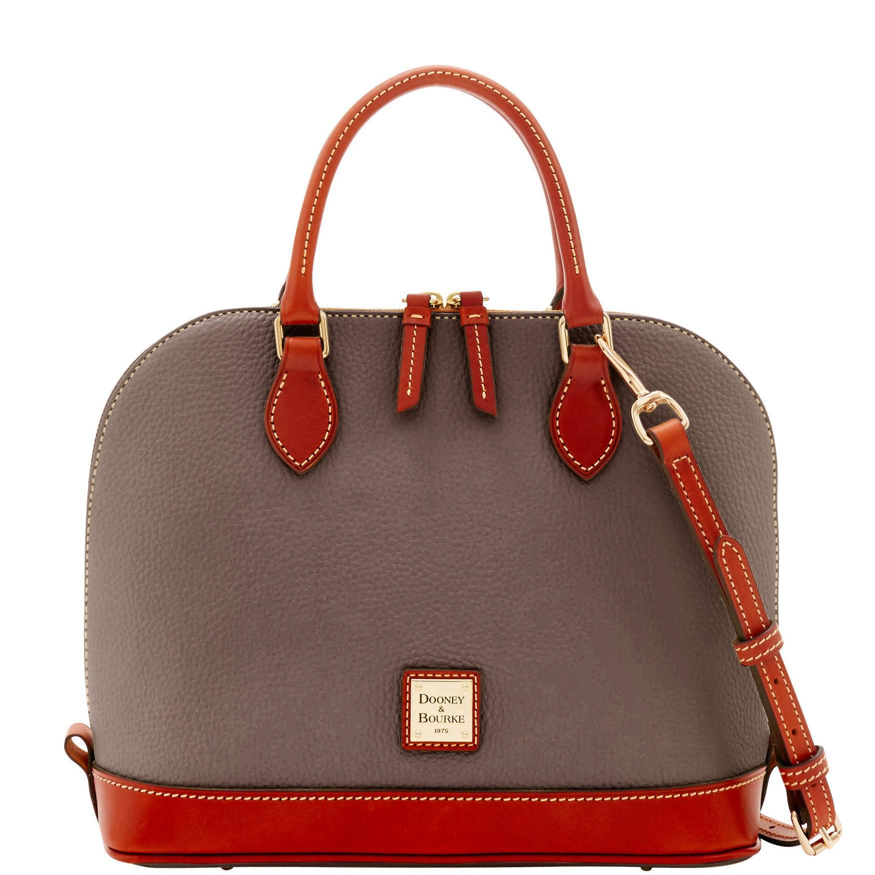 Dooney  Bourke Pebble Collection Zip Dome Satchel Bag Product Image