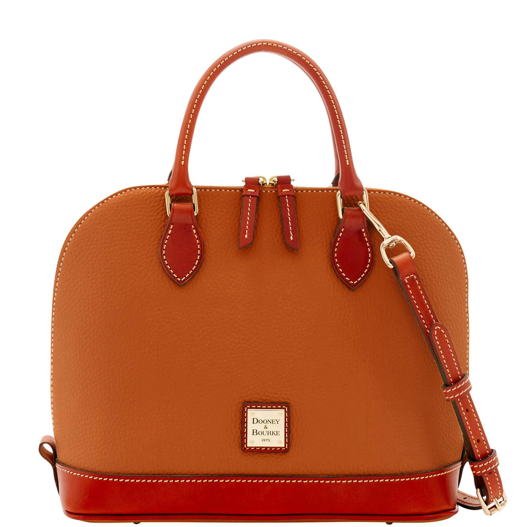 Dooney  Bourke Pebble Collection Zip Dome Satchel Bag Product Image