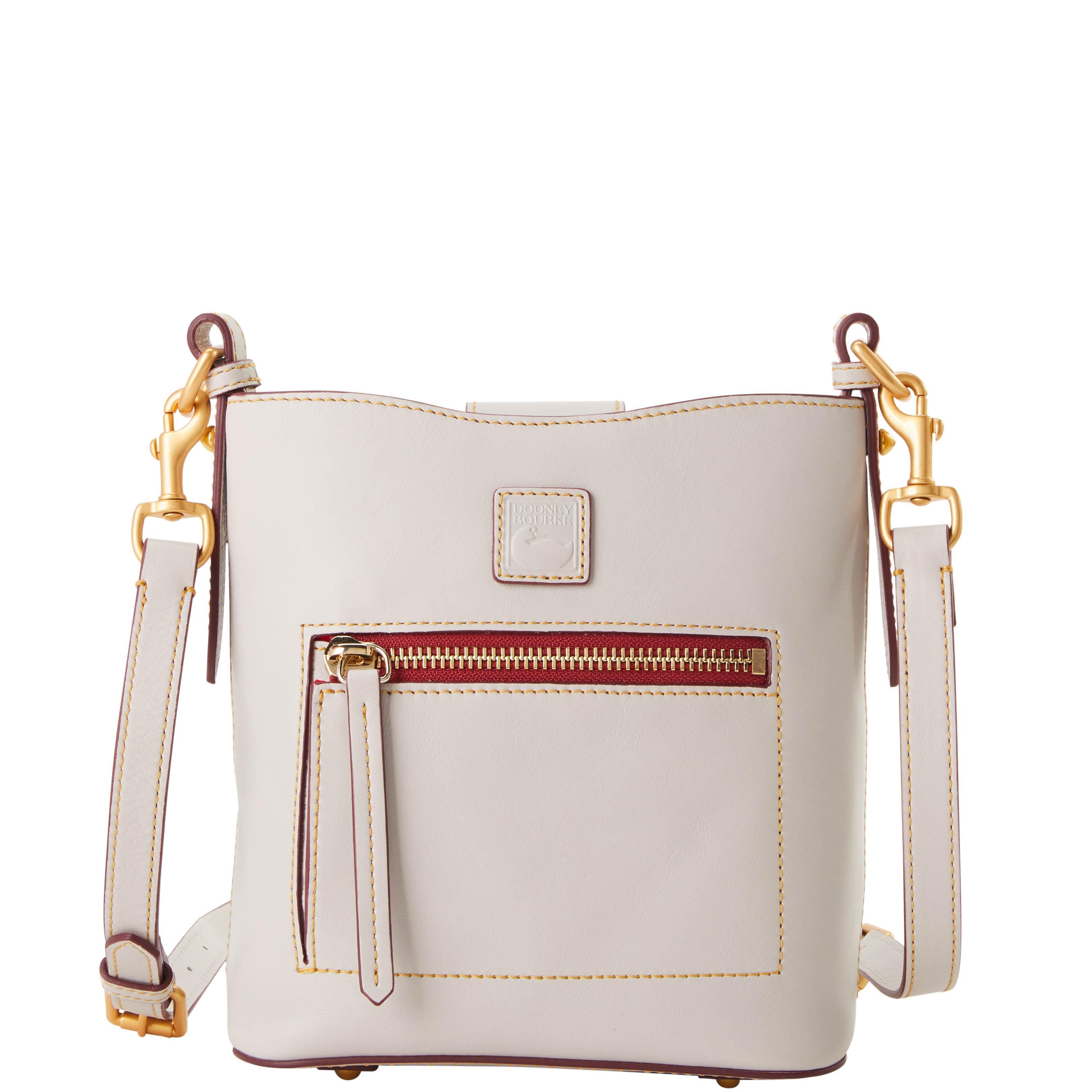 Dooney & Bourke Womens Florentine Small Ridley Leather Crossbody Bag in Red Product Image
