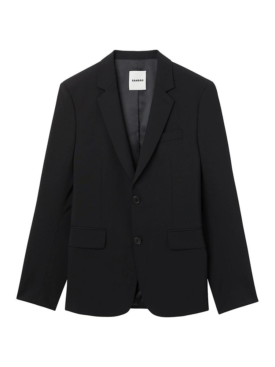Mens Virgin Wool Suit Jacket Product Image