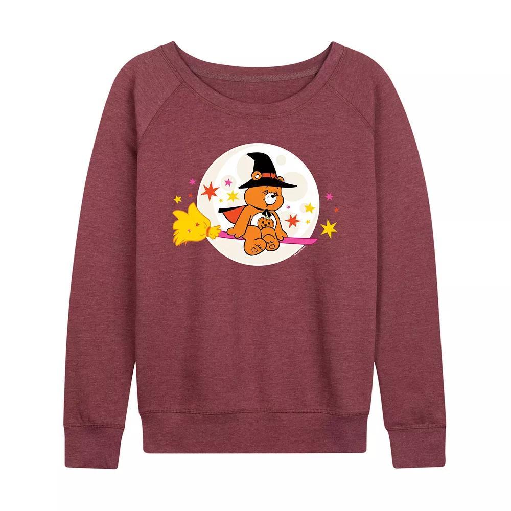 Women's Care Bears Halloween Witch French Terry Long Sleeve Tee, Size: XXL, Heather Grey Product Image