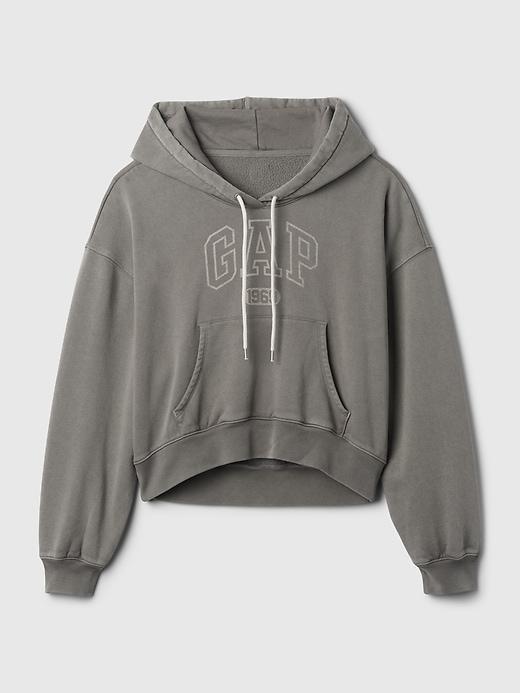 VintageSoft Cropped Hoodie Product Image
