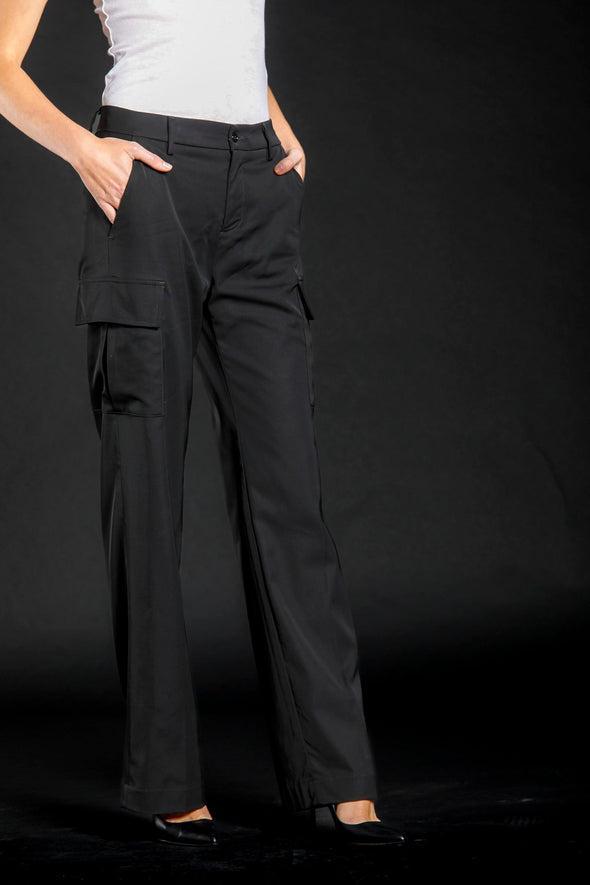 Victoria woman satin stretch cargo pants straight Mason's Female Product Image