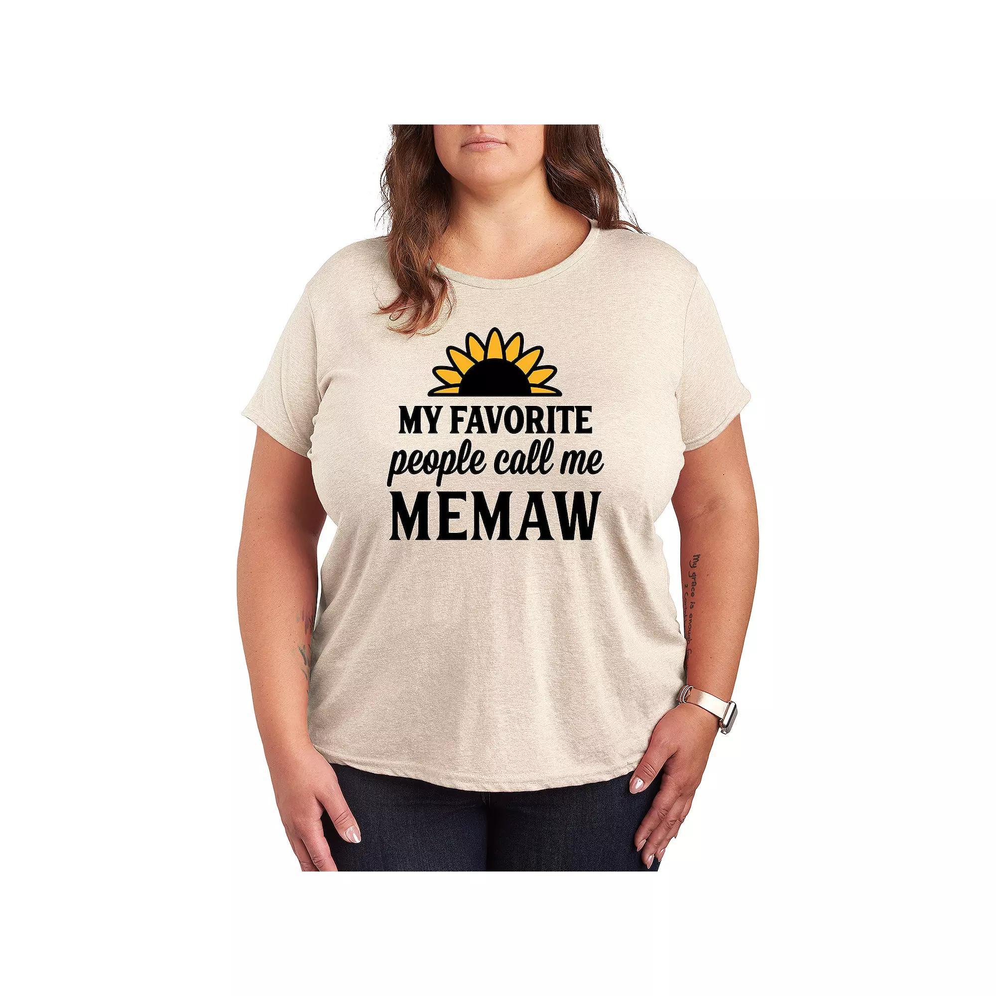 Plus Favorite People Memaw Graphic Tee, Womens Product Image
