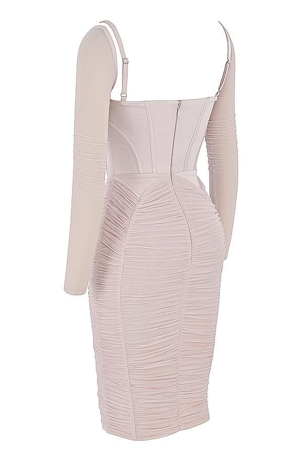 Freyja Crystal Gathered Corset Dress Product Image