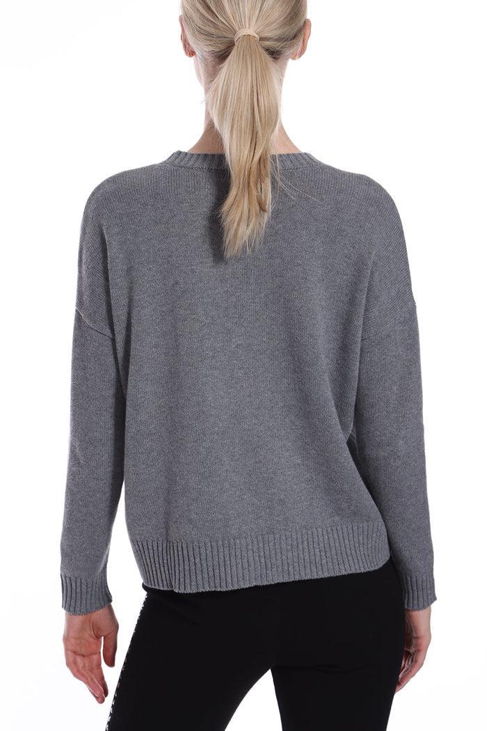 Cotton Cashmere Boxy Crew Sweater Product Image
