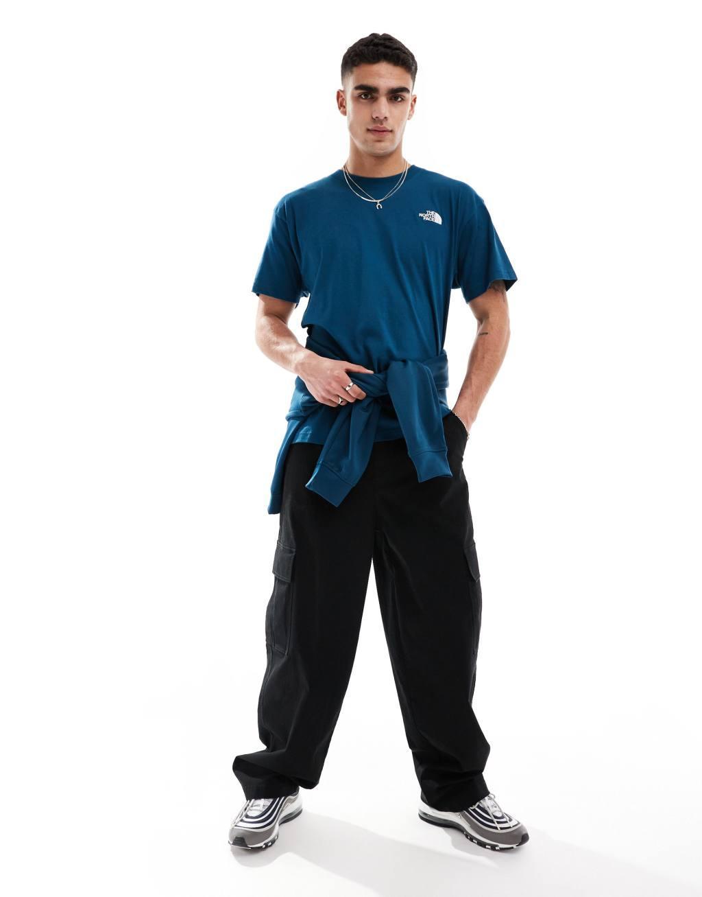 The North Face Evolution Box Fit T-shirt in blue Product Image