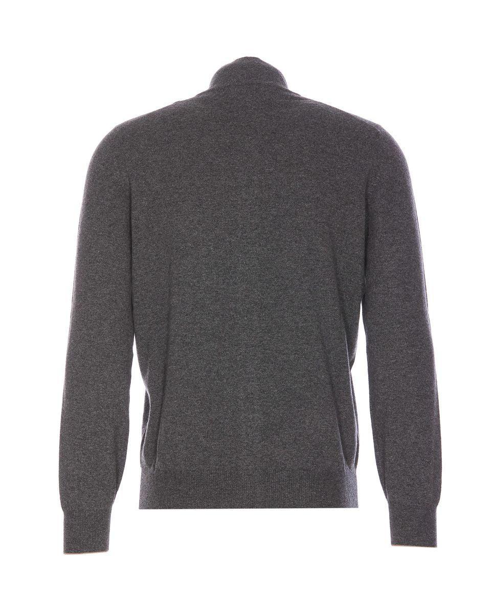 BRUNELLO CUCINELLI Zip Cardigan In Grey Product Image