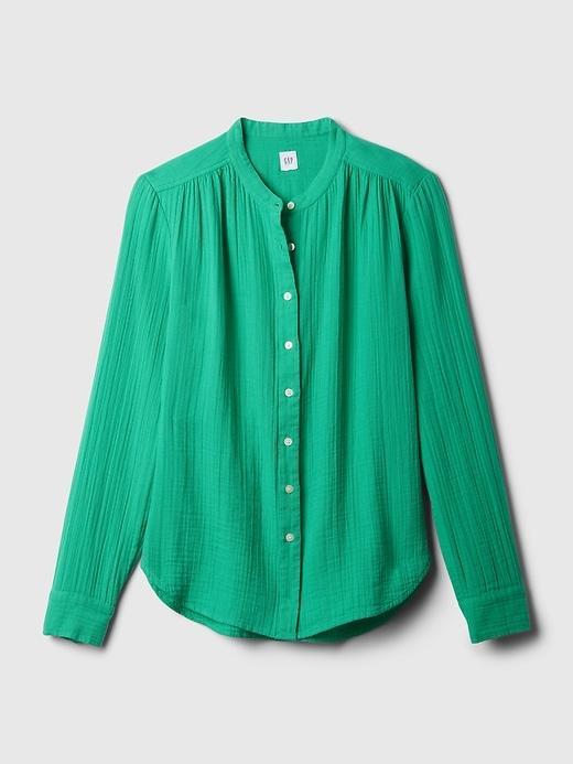 Crinkle Gauze Shirt Product Image