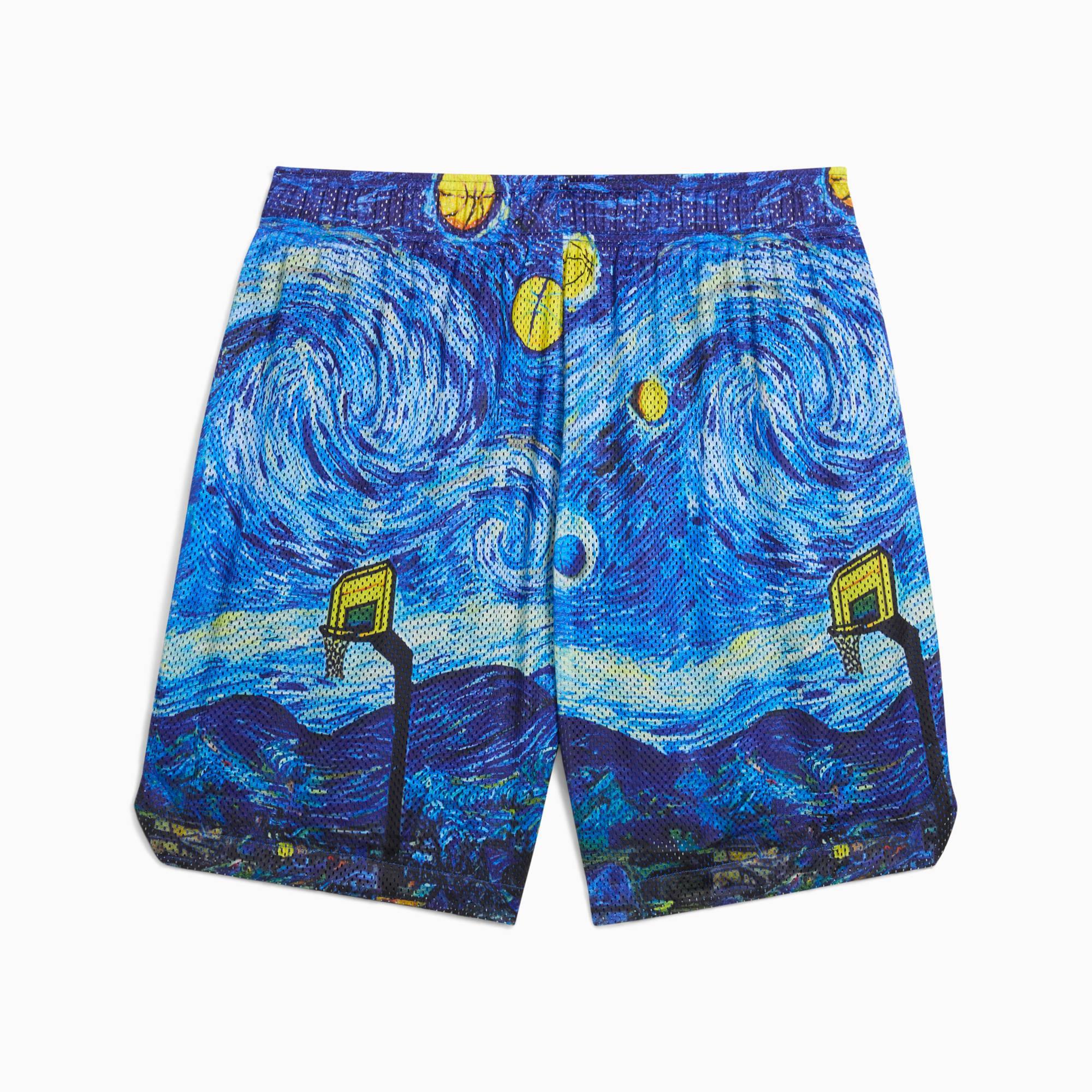 PUMA Dylan Exhibit Men's 7" All-Over-Print Shorts Product Image