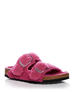 Birkenstock Womens Arizona Big Buckle Shearling Slide Sandals Product Image